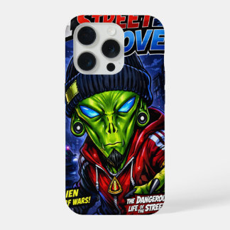 I Street Love – Urban Alien Comic Cover Art iPhone 15 Proケース