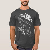 I Study Triggernometry On Back Gun Funny Saying Tシャツ (正面)