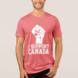 I Support Canada – カナダ誇りを持った語 トライブレンドＴシャツ
