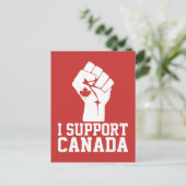 I Support Canada – カナダ誇りを持った語 ポストカード (スタンド正面)