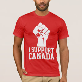 I Support Canada – カナダ誇りを持った語 Tシャツ