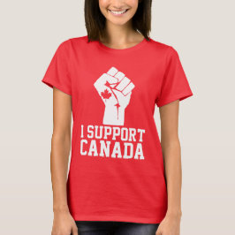 I Support Canada – カナダ誇りを持った語 Tシャツ