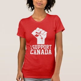 I Support Canada – カナダ誇りを持った語 Tシャツ