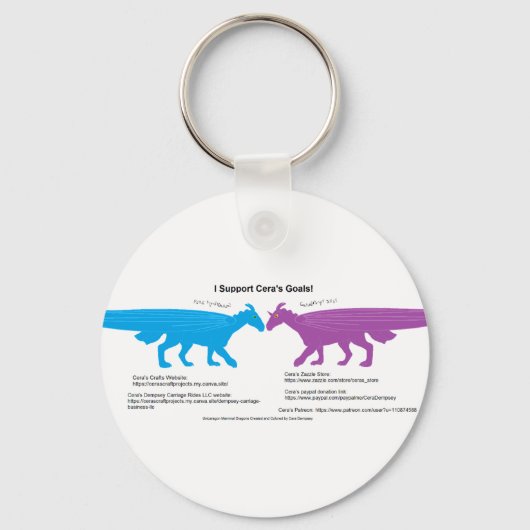 I Support Cera's Goal Keychain キーホルダー (正面)