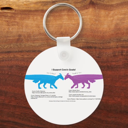I Support Cera's Goal Keychain キーホルダー (裏面)