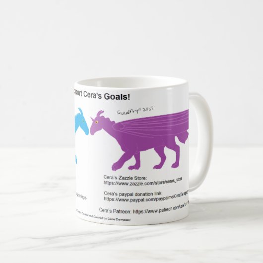 I Support Cera's Goal Mug コーヒーマグカップ (正面右)