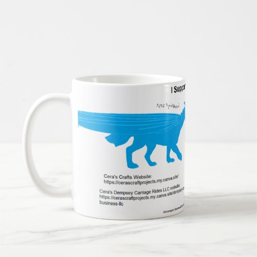 I Support Cera's Goal Mug コーヒーマグカップ (左)
