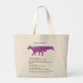 I Support Cera's Goal Tote Bag ラージトートバッグ (裏面)