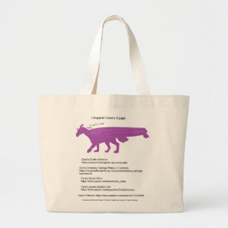 I Support Cera's Goal Tote Bag ラージトートバッグ