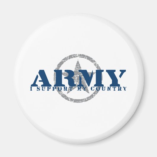 I Support Country - ARMY マグネット (正面)