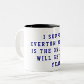 I Support Everton Mug ツートーンマグカップ (正面左)