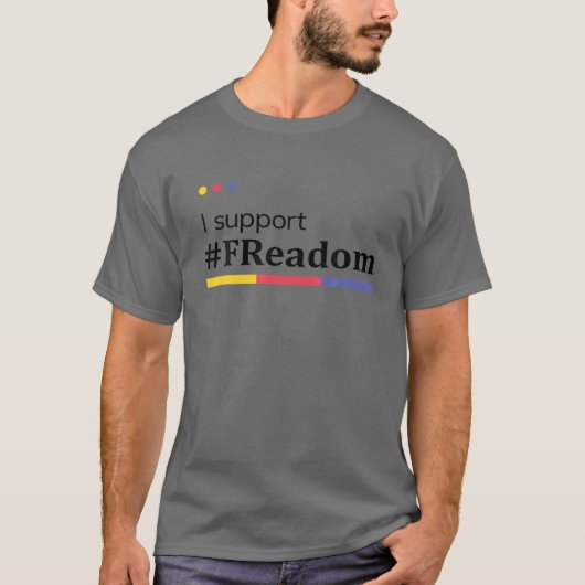 I-Support-Freadom Tシャツ (正面)