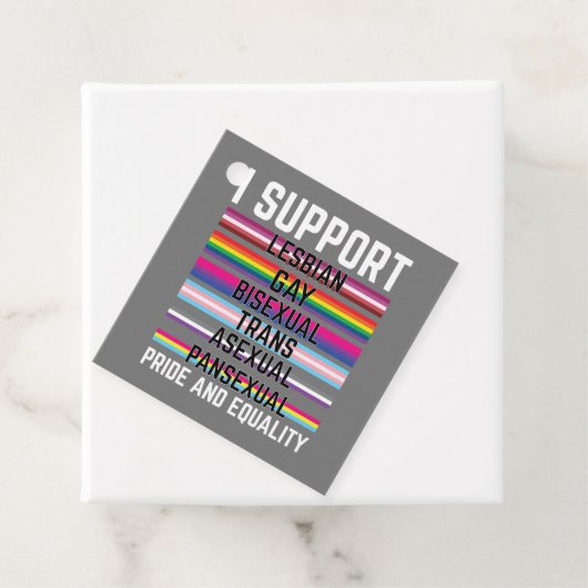 I Support Lesbian Gay Bisexual Trans Asexual Panse フェイバータグ (インサイチュ)