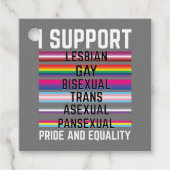 I Support Lesbian Gay Bisexual Trans Asexual Panse フェイバータグ (正面)