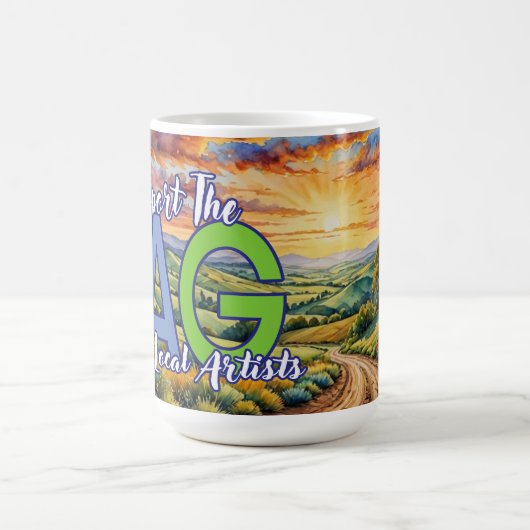 I Support the Topeka Art guild コーヒーマグカップ (中央)