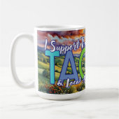 I Support the Topeka Art guild コーヒーマグカップ (左)