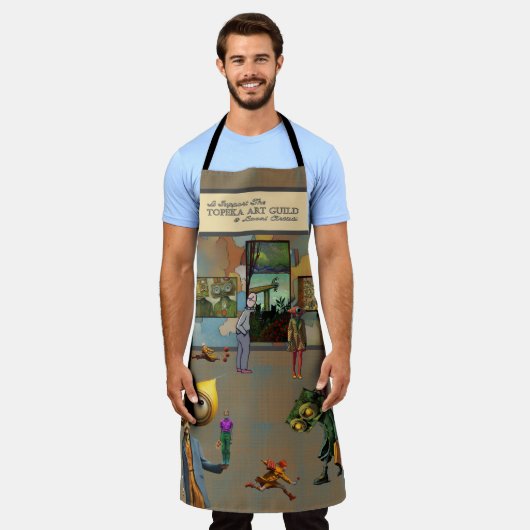 I support the Topeka Art Guild Apron エプロン (着用した状態)