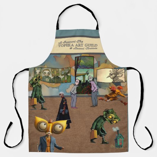 I support the Topeka Art Guild Apron エプロン (正面)