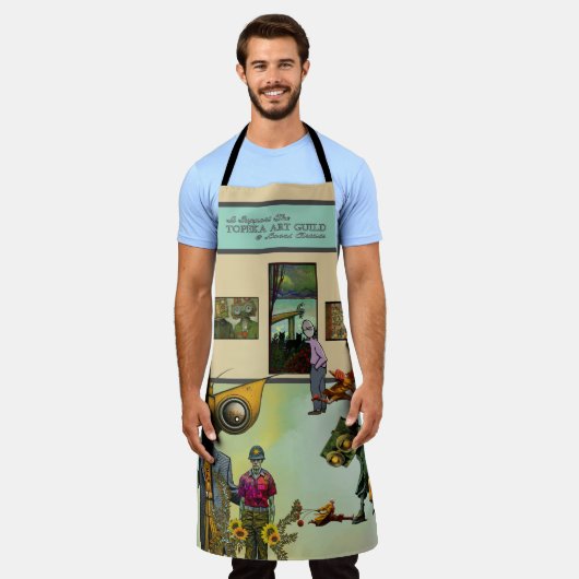 I support the Topeka Art Guild Apron エプロン (着用した状態)