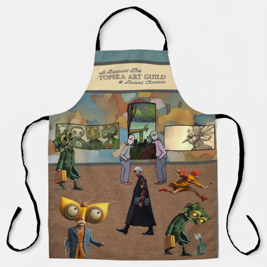 I support the Topeka Art Guild Apron エプロン (正面)