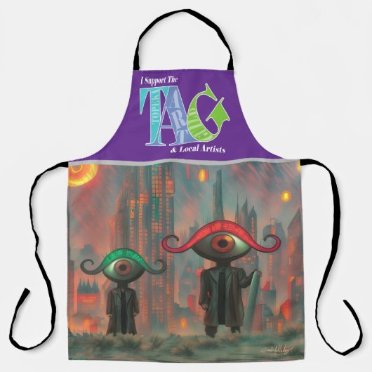 I support the Topeka Art Guild Design Apron エプロン (正面)