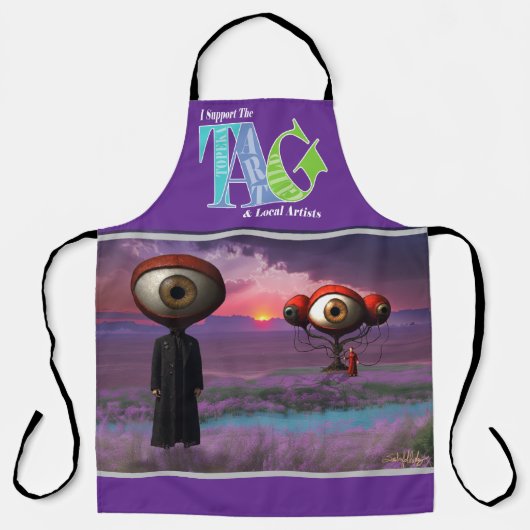 I support the Topeka Art Guild Design Apron エプロン (正面)