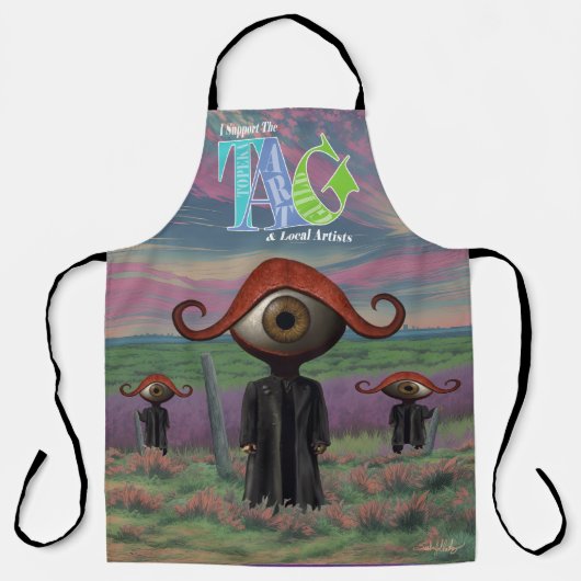 I support the Topeka Art Guild Design Apron エプロン (正面)