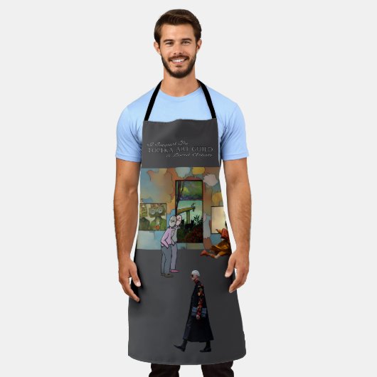 I support the Topeka Art Guild Mug エプロン (着用した状態)