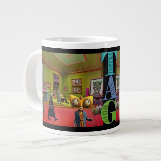 I support the Topeka Art Guild Mug ジャンボコーヒーマグカップ (正面左)