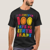 I Survived 100 Days of Ninth Grade Teachers Kids S Tシャツ (正面)