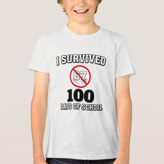 I Survived 100 Days of School (Not 67) Funny トライブレンドＴシャツ