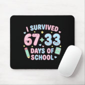 I Survived 100th Days Of School Math Teacher Kids  マウスパッド (マウス)