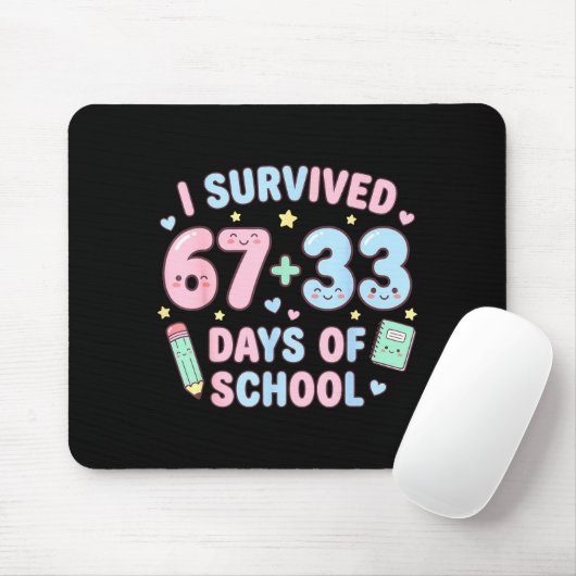 I Survived 100th Days Of School Math Teacher Kids  マウスパッド (マウス)