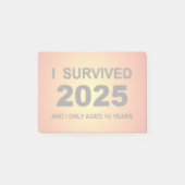 I Survived 2025  ポストイット (正面)