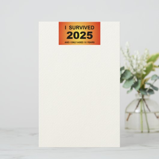I Survived 2025  便箋 (スタンド正面)