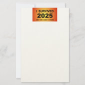 I Survived 2025  便箋 (正面)