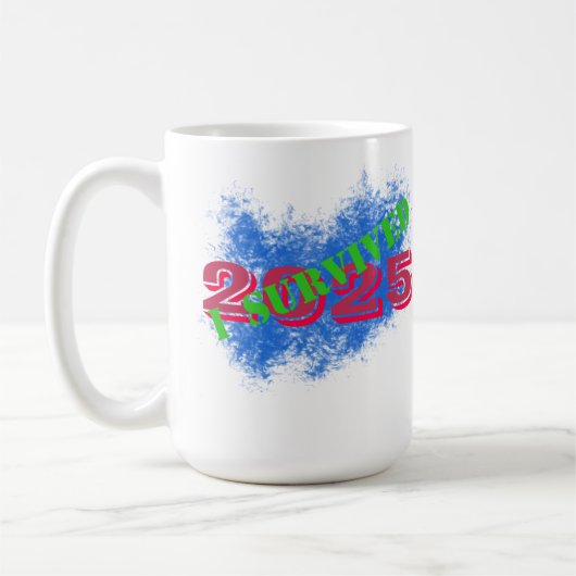 I Survived 2025 Mug コーヒーマグカップ (左)