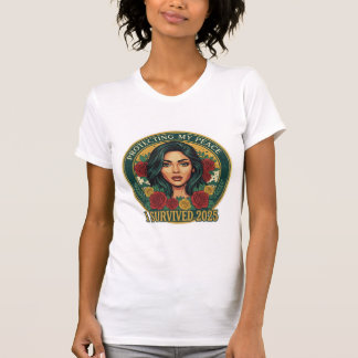 I Survived 2025 T-Shirt – Quiet Resilience. Tシャツ