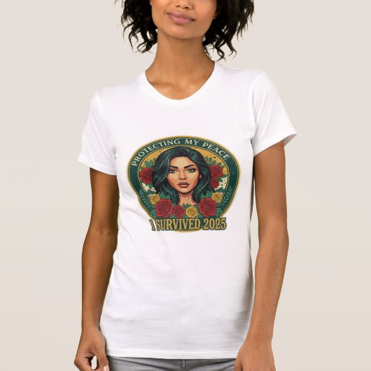 I Survived 2025 T-Shirt – Quiet Resilience. Tシャツ (正面)