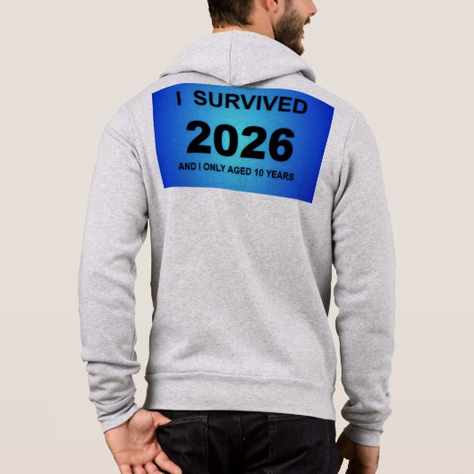 I Survived 2026 パーカ (裏面)