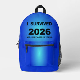 I Survived 2026 プリントバックパック