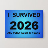 I Survived 2026 缶バッジ (正面)