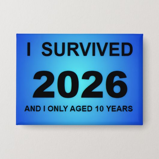 I Survived 2026 缶バッジ (正面)