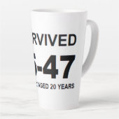 I Survived 45-47 カフェラテマグ (右アングル)