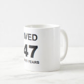I Survived 45-47 コーヒーマグカップ (正面右)