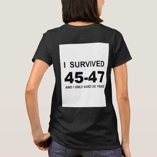 I Survived 45-47  Tシャツ (裏面)