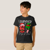 I Survived 67 Day Of School Funny 67 Xmas Santa El Tシャツ (正面フル)