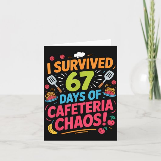 I Survived 67 Days Of Cafeteria Chaos Staff Lunch  カード (正面)