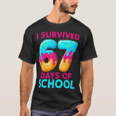 I Survived 67 Days Of School 67 Meme Teachers Stud Tシャツ (正面)