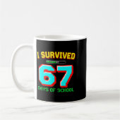 I Survived 67 Days Of School Boys Six Seven Meme G コーヒーマグカップ (左)